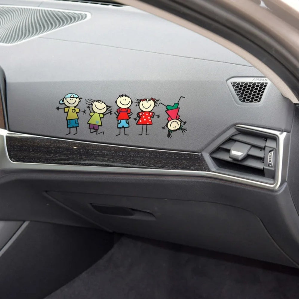 Autocollant Famille Voiture | Style Familial ®