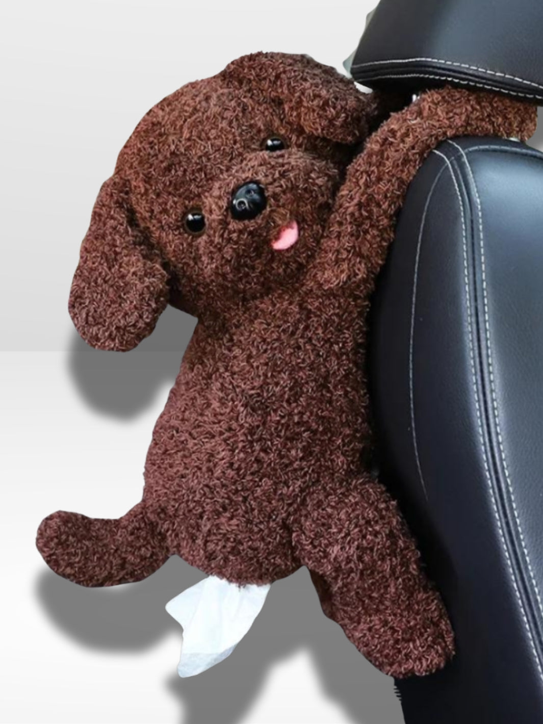 Peluche Chien Boite à mouchoirs Voiture