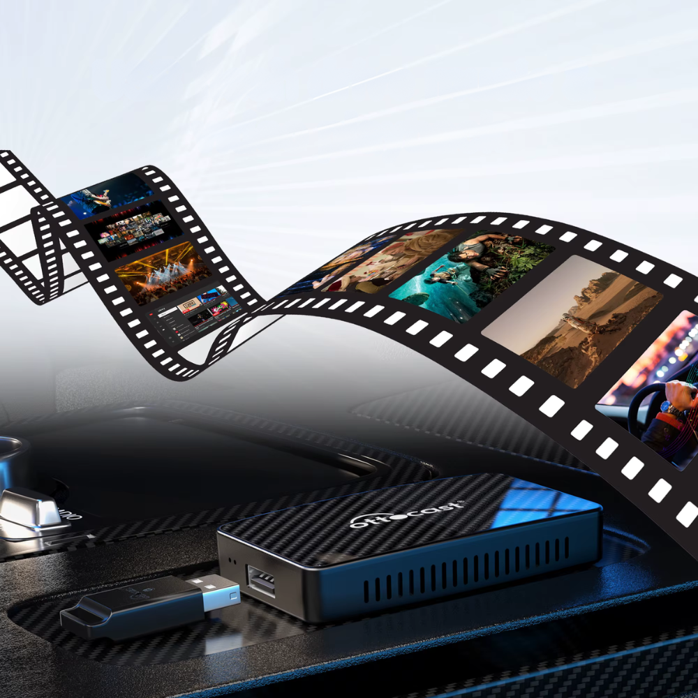 Boitier CarPlay Sans Fil | Android Auto | Netflix, YouTube, IPTV, Disney+