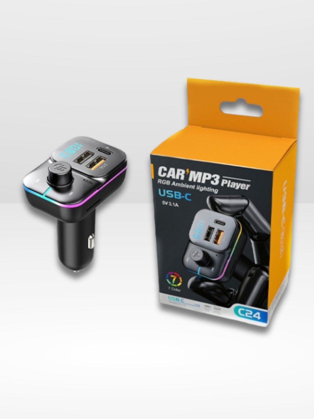 Récepteur Bluetooth pour Voiture avec Ecran LED