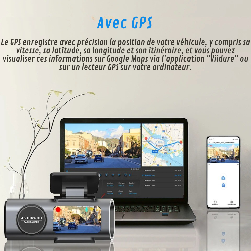 Caméra de Voiture 4k UHD |Vision parfaite®