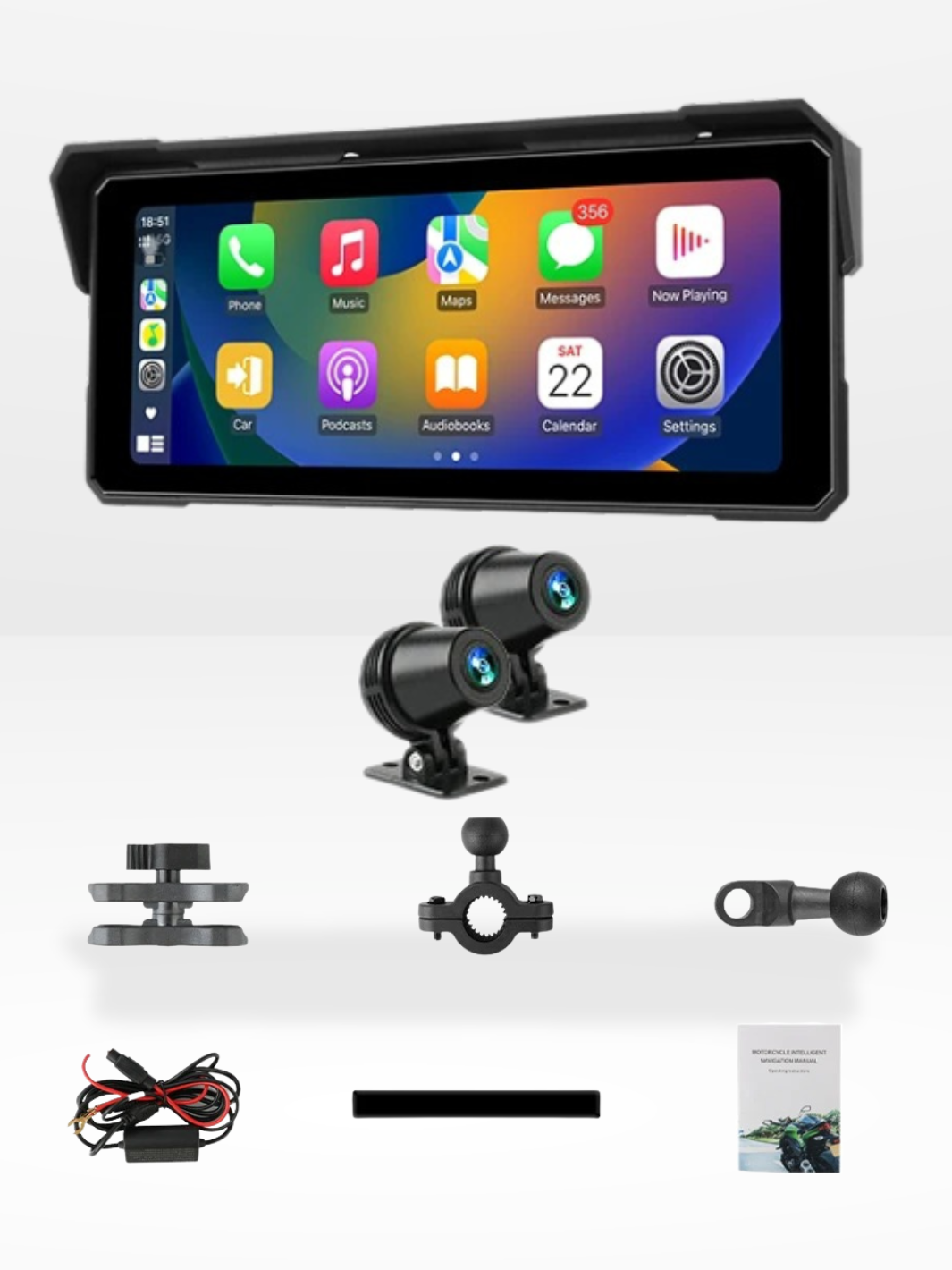 Écran Carplay Moto | Étanche & Universel – Navigation, Sécurité & Connectivité