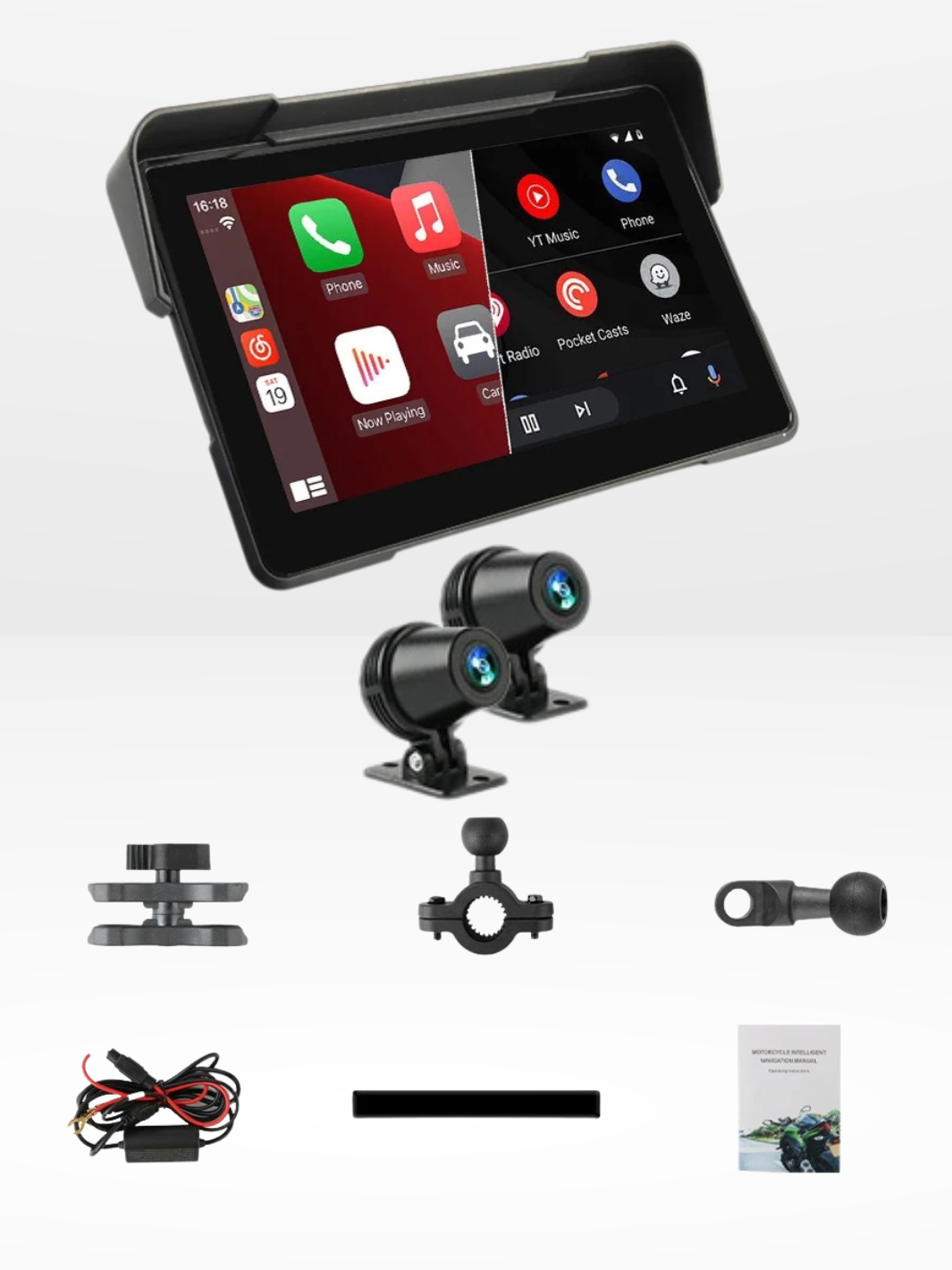 Écran Carplay Moto | Étanche & Universel – Navigation, Sécurité & Connectivité