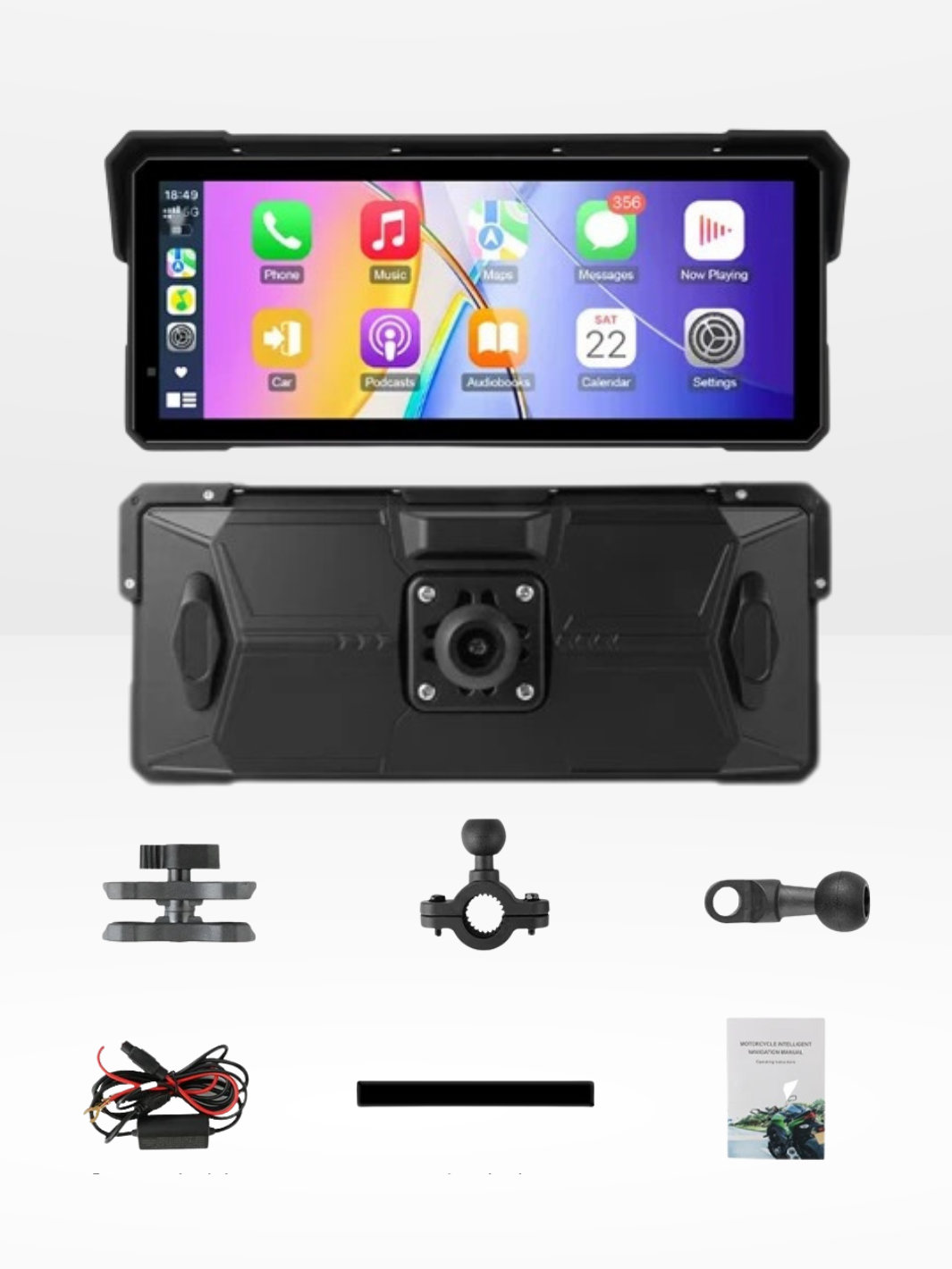 Écran Carplay Moto | Étanche & Universel – Navigation, Sécurité & Connectivité