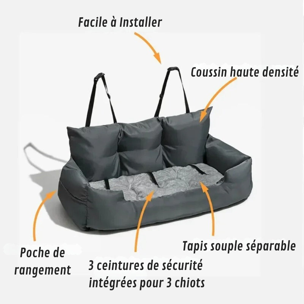 Hamac Chien Voiture | Coussin Premium®