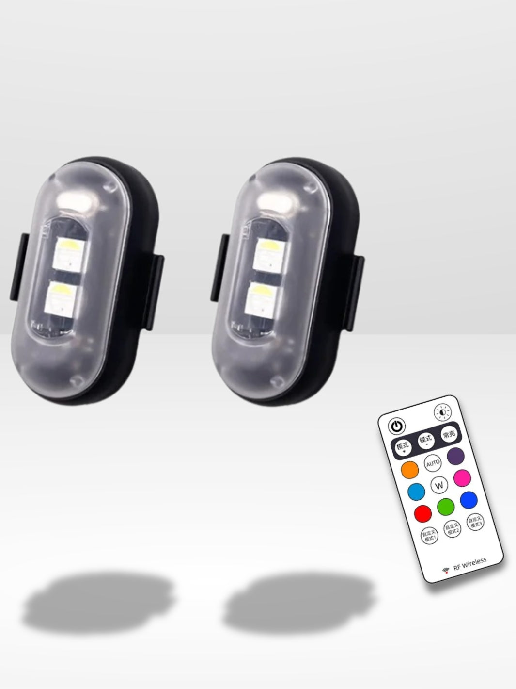 Nirvana - Stroboscope LED Multicolore 47 LEDs 4 Couleurs - Vitesse Flash Réglable - Effets Lumineux