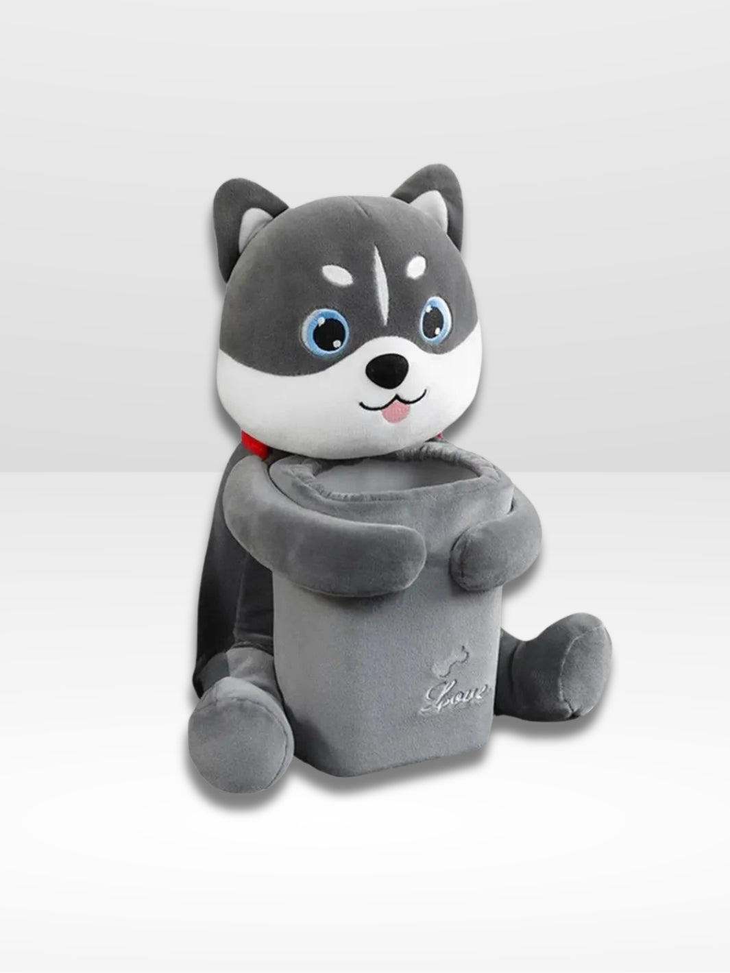 Peluche Husky pour Accoudoir de Voiture