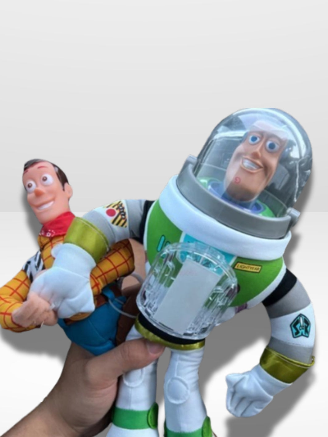 Jouet Peluche Toy Story Woody et Buzz Accroche Voiture