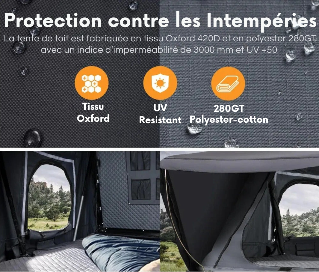 Tente de Toit Rigide 4 Places | Liberté Mobile ®