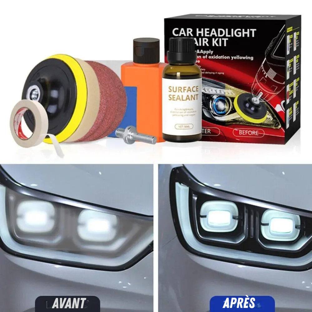 Kit Polissage Phare| Rénovez Vos Phares en Quelques Minutes