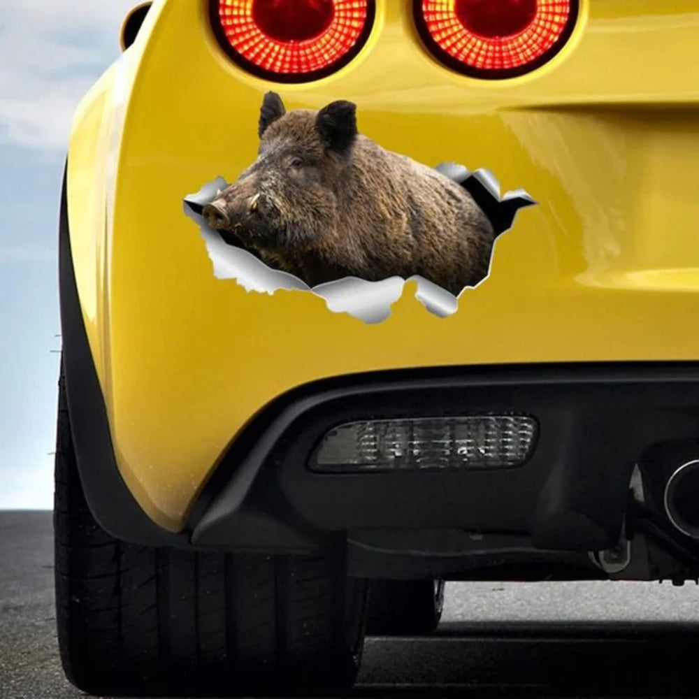 Autocollant Sanglier Voiture | Nature affirmée ®