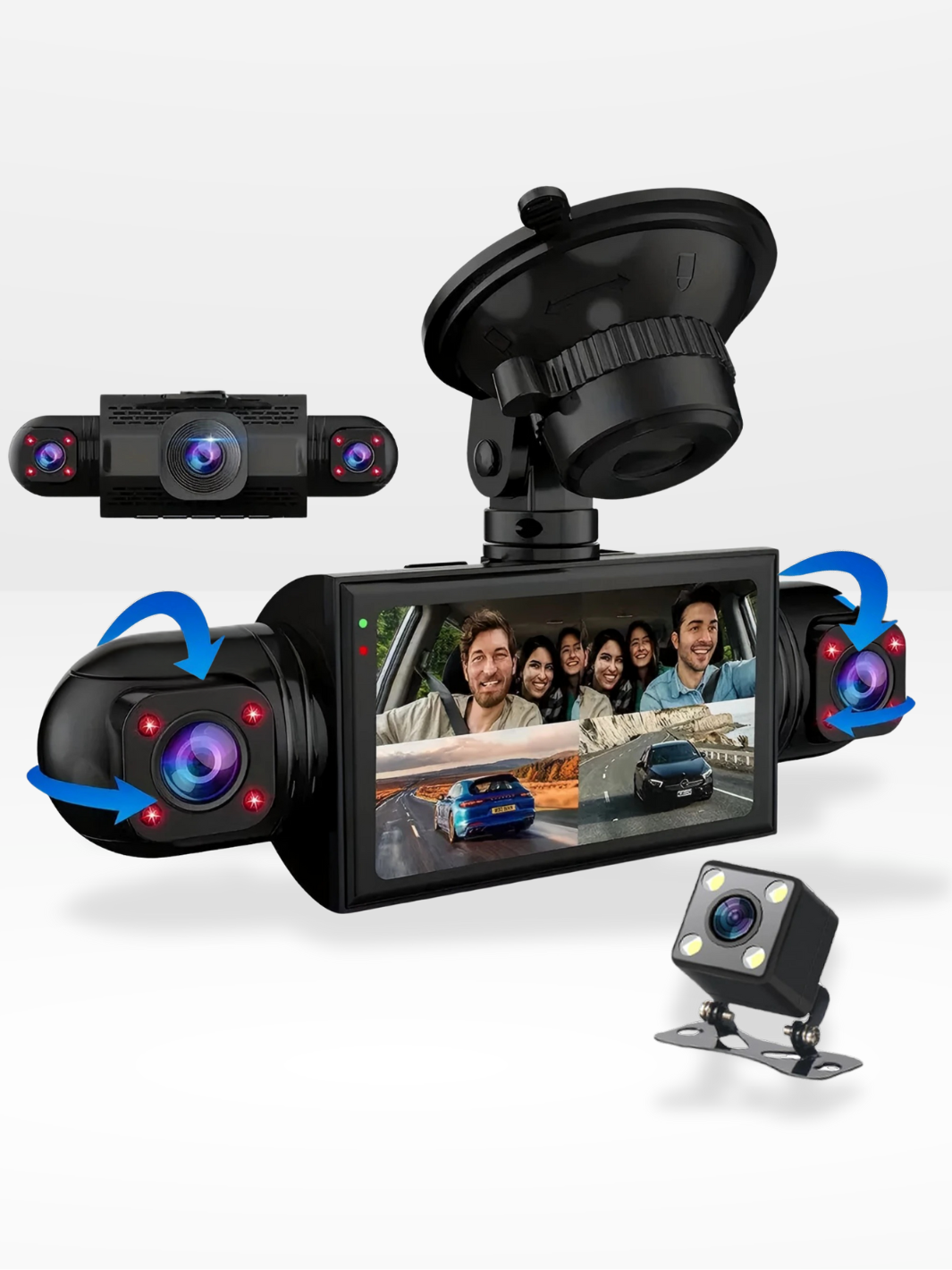 Dashcam Voiture 360°| DashGard Pro CX360 | Surveillance Totale®