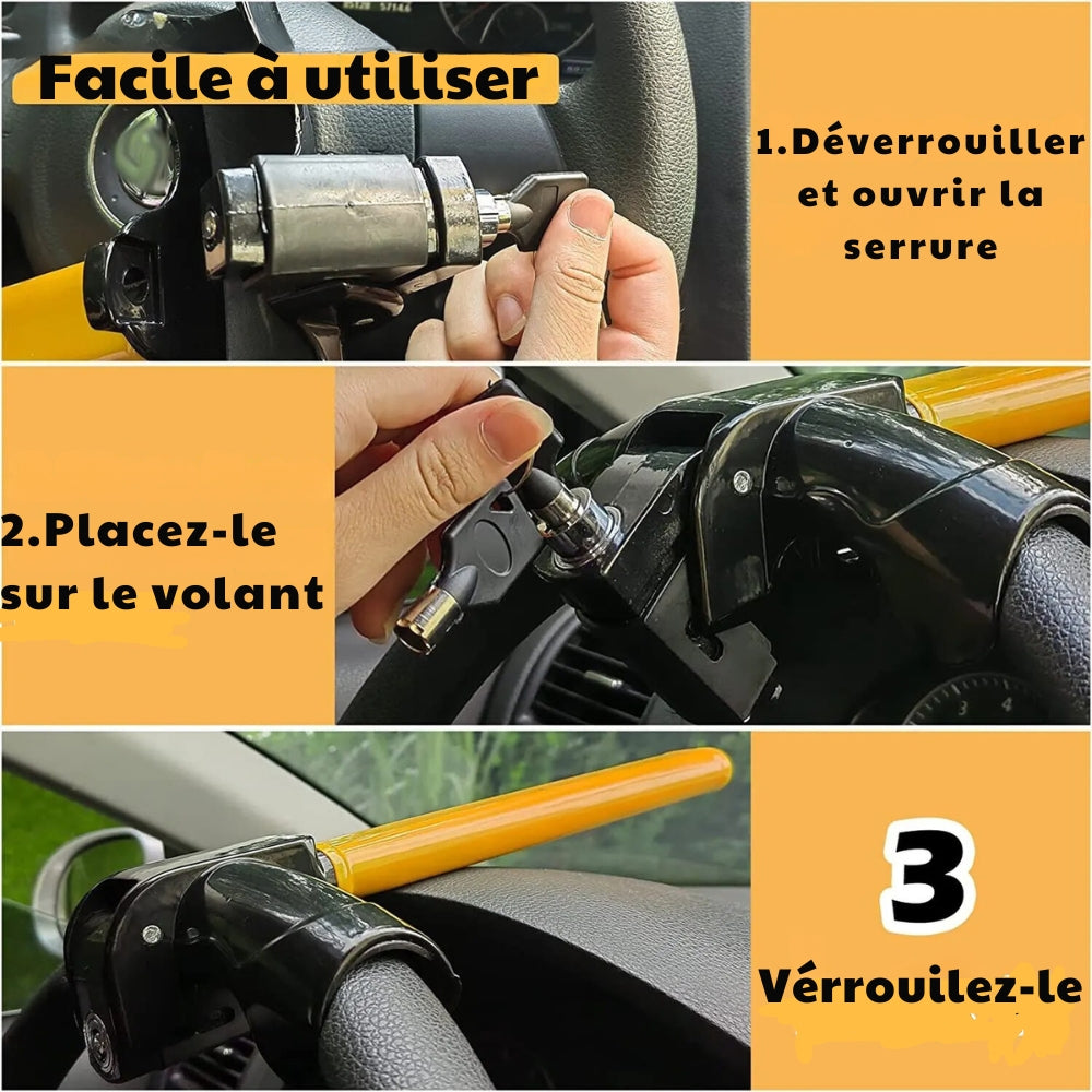 Canne Antivol Voiture | Sérénité Maximale ®