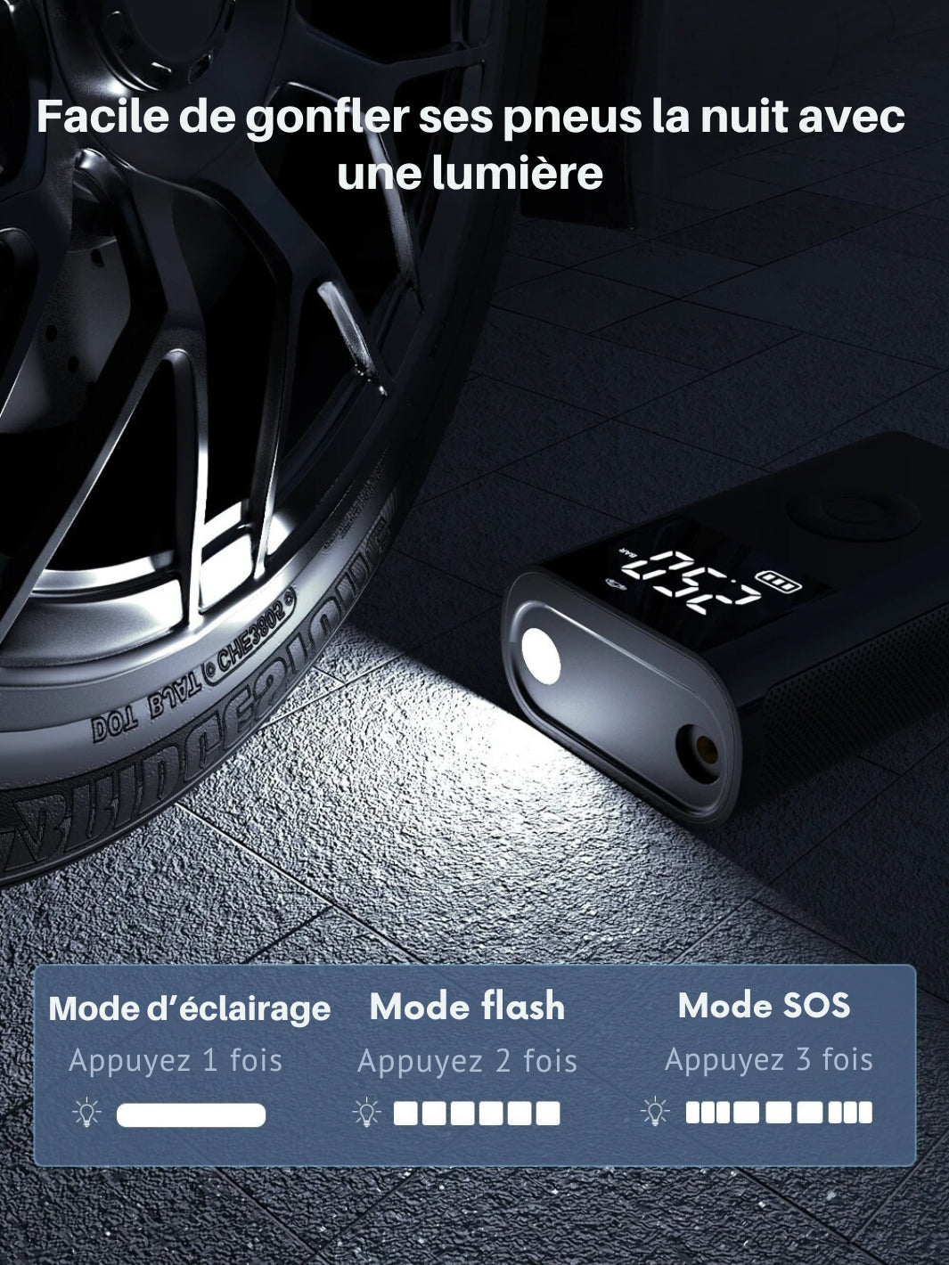 Mini Compresseur d’Air Portable | Petit et Puissant ®
