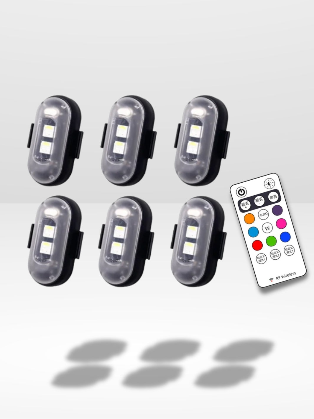 4 en 1 48LED lumières stroboscopiques d'urgence de voiture 12V lumière 4 en 1 48LED lumières stroboscopiques d'urgence de voiture 12V lumière