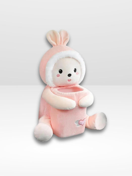 Peluche Lapinou pour accoudoir de Voiture
