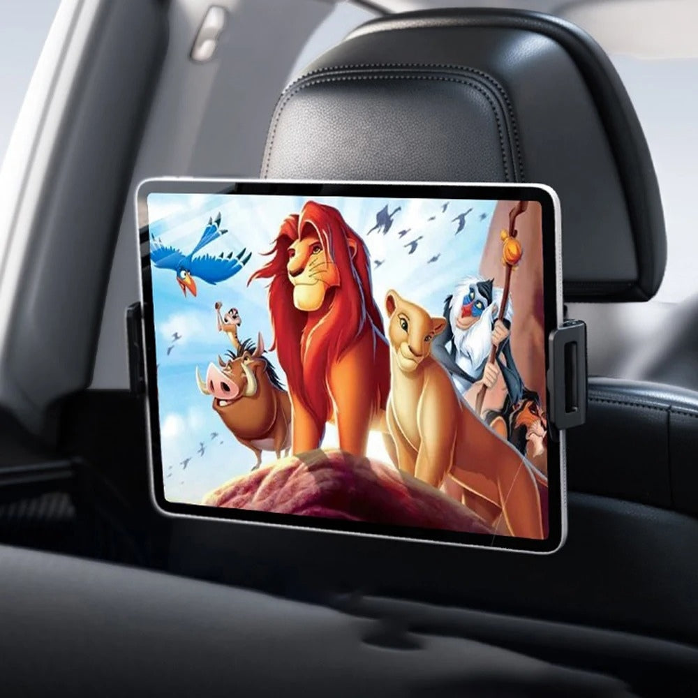 Support Pour Tablette Auto Wulwun – Fixation à L’Appui-tête, Rotation 360°, Compatible 4,7" à 13"