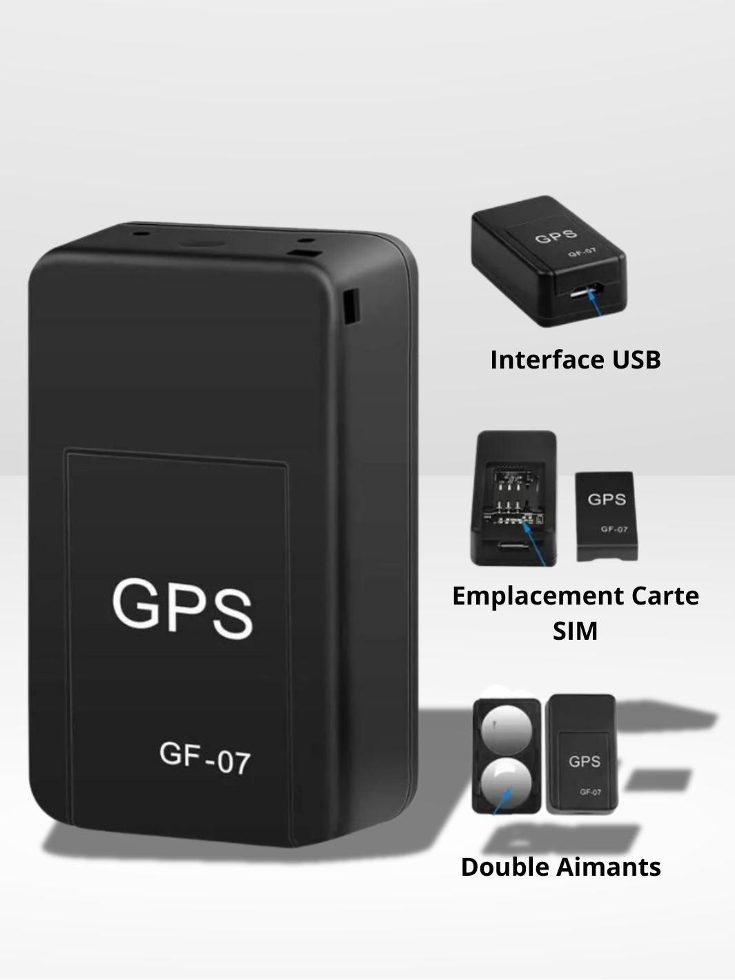 Mini traceur GPS pour animaux de compagnie, enfants, voitures – Application de localisation mondiale en temps réel, alerte sonore - Auto Mini traceur GPS pour animaux de compagnie, enfants, voitures – Application de localisation mondiale en temps réel, alerte sonore - Auto